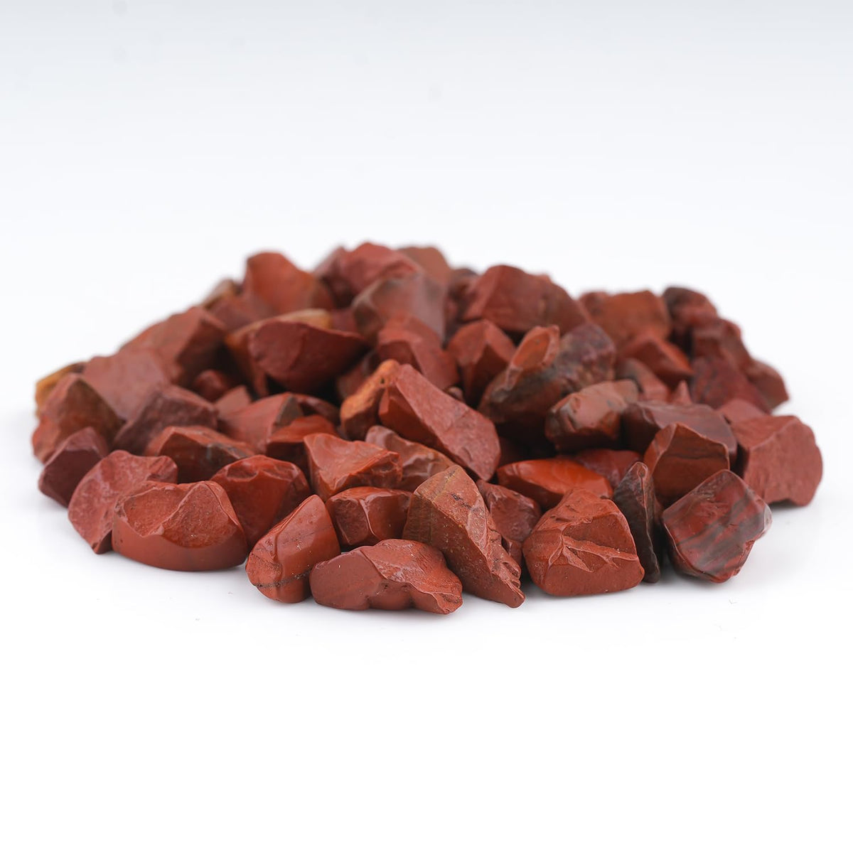 CRYSTALIS Wholesale Bulk 75pcs Natural Red Jasper Raw Crystals, Loose Gemstone Rough Jewelry Making Supply, Chakra Healing, Wire Wrapping, DIY, Tumbling, Gem Collection (300 carats) (8-12mm size)