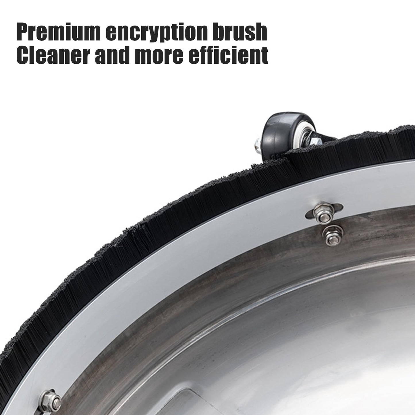 Pressure Washer Surface Cleaner with Wheels Stainless Steel Housing Quick Connector Power Washer Surface Cleaner Attachment Stainless Steel