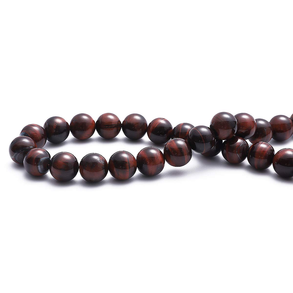 BEADIA Natural Red Tiger Eye Stone Round Loose Semi Gemstone Beads for Jewelry Making 4MM 89PCS