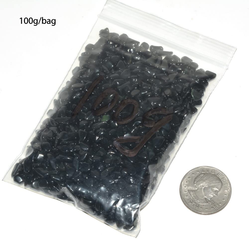 Natural Rainbow Obsidian Polished Chips Crushed Tumbled Stone Crystal Healing Embellishments 100 grams