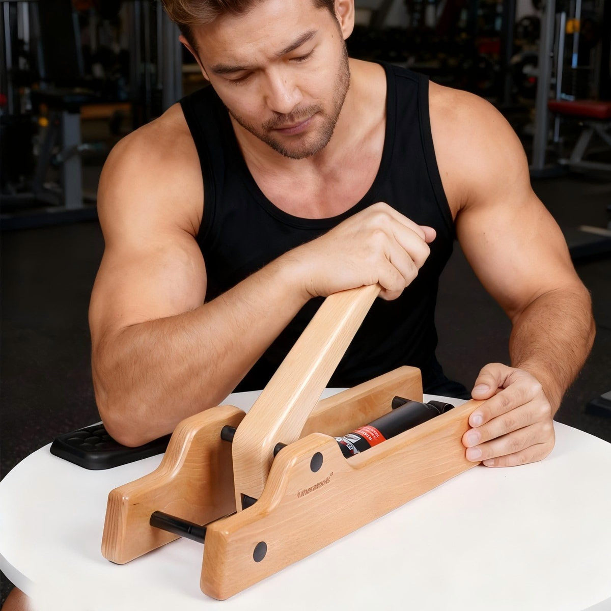 Workout Armwrestling Training Equipment Forearm Strength Trainer Strength Training Equipment Arm Trainer Wholesale Wrist Strengthener with Adjustable Hydraulic Resistance (Levels 1-12)