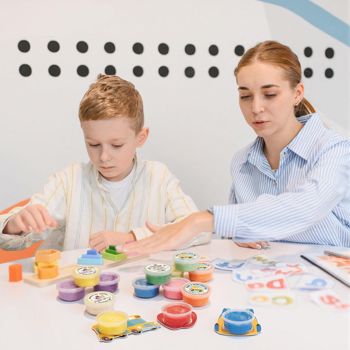 Watersay 32 Pack End of School Year Student Gifts Bullk from Teacher Air Dry Modeling Clay for Kids Last Day of School Cards Summer Graduation Gifts Preschool Kindergarten Classroom Prizes