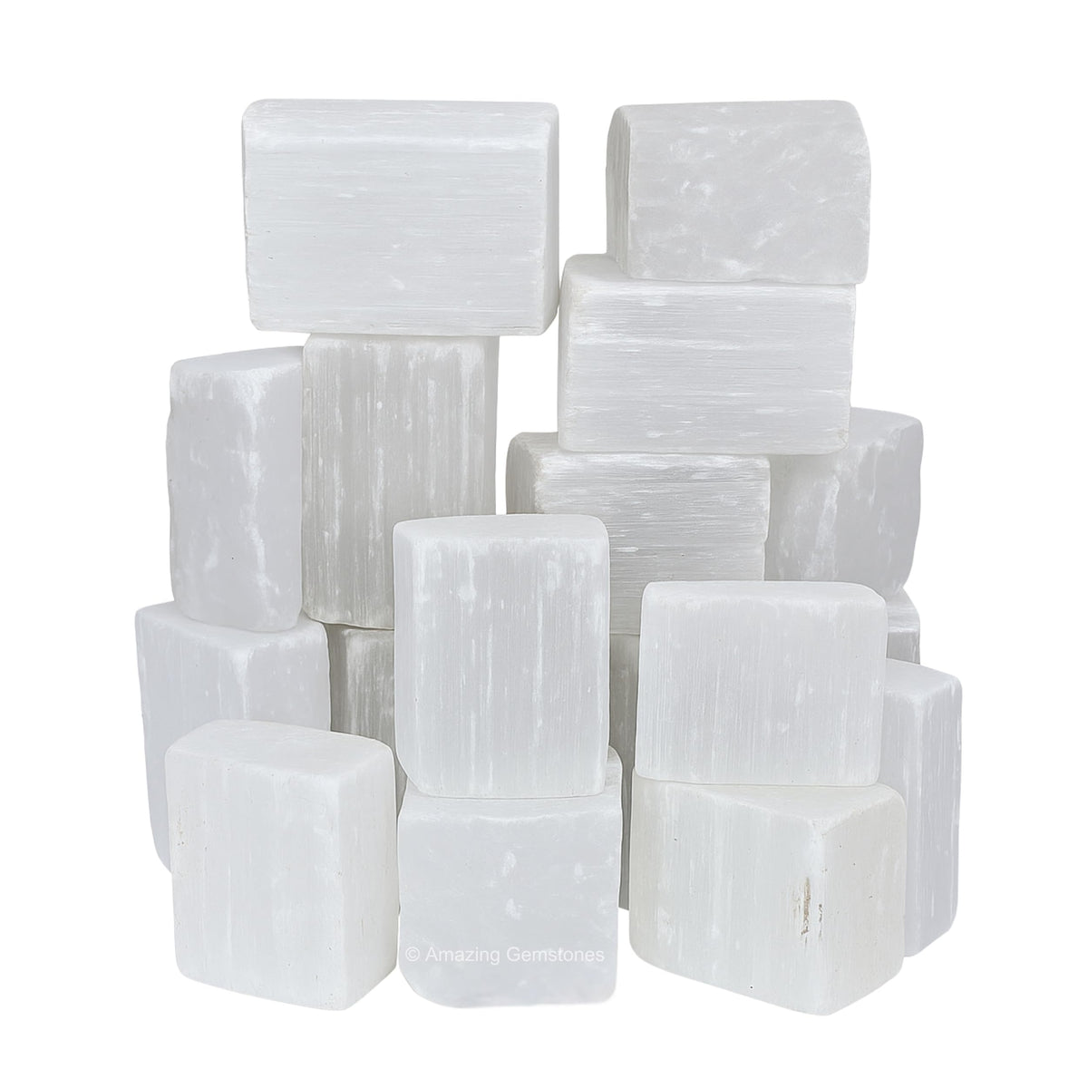 Amazing Gemstone Selenite Raw Crystals and Healing Stones, Natural Rocks For Tumbling - DIY Raw Stones And Crystals (1 Piece)