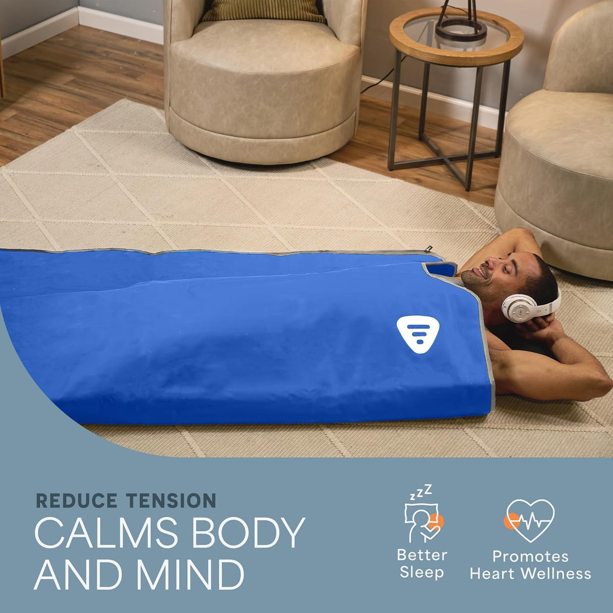 LifePro RejuvaWrap Infrared Sauna Blanket — Portable Sauna Bag with 9 Temp Levels Low EMF Far Infrared Heating — At Home Full Body Rejuvenation & Relaxation