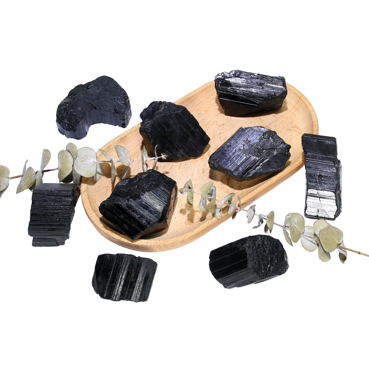 Nvzi Black Tourmaline Crystals, Bulk Crystals, Crystals and Healing Stones, Rocks for Tumbling, Amathesis Crystal, Raw Crystals Bulk, Calcite Crystal for Decoration, Wicca, Reiki, Chakra, Energy(1LB)