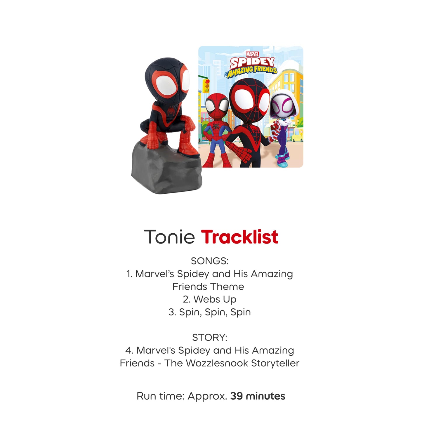 Tonies Spin Audio Toy Figurine from Marvel's Spidey & His Amazing Friends
