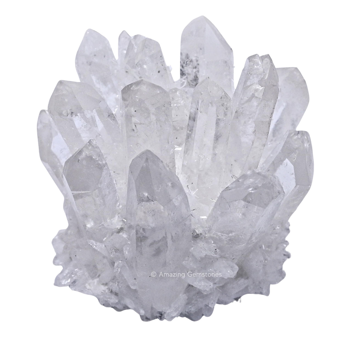 Amazing Gemstone Large Clear Quartz Crystal Cluster Points for Meditation, Home Decor and Gift - Natural Quartz Crystals and Healing Stones for Enhance Energy with Large Crystals Points