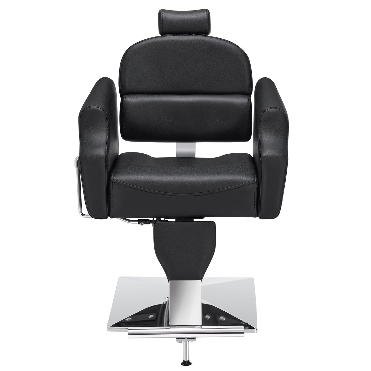 BarberPub Classic Recliner Leathern Barber Chair Antique Heavy Duty Hair Spa Salon Styling Beauty Equipment 3125