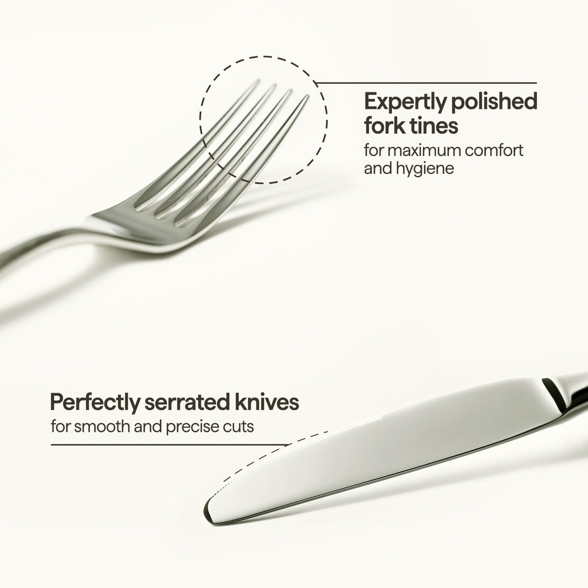 Luciella Tropea Flatware Set for 12, 65-Piece Premium 18/10 Stainless Steel Silverware Set with Serving Utensils, Modern Mirror Finish, Rust Resistant, Dishwasher Safe, House Warming Gifts New Home