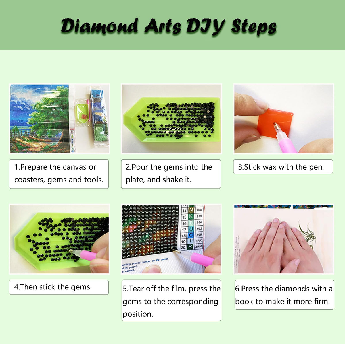 Lanzeyo Diamond Painting Kits for Adults, Landscape Diamond Art Kits, Diamond Dots Kits, Gem Art for Living Room Wall Art (Landscape)