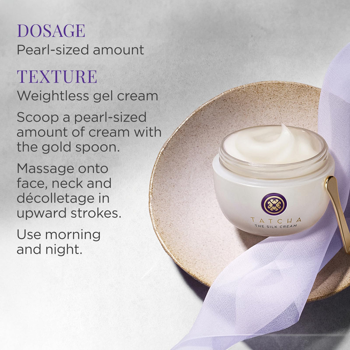 TATCHA The Silk Cream: Weightless Moisturizing and Firming Cream for Combo to Dry Skin (50 ml / 1.7 oz)