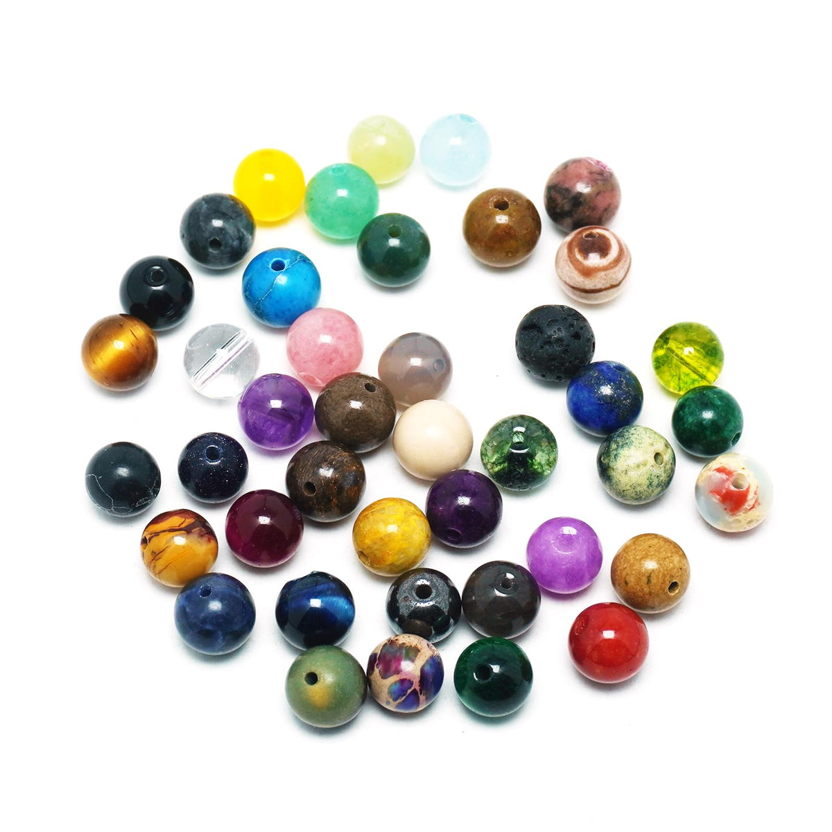 DIQIO Natural Purple Tiger Eye Beads for Jewelry Making - Stone Beads Gemstone Beads for Bracelets, 6mm Crystal Round Loose Beads(58-60pcs, 6mm, Purple Tiger Eye)