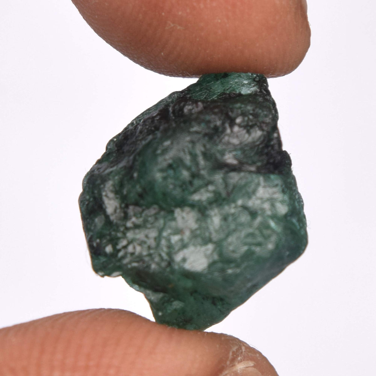 GEMHUB Loose Gemstones Real For Jewelry Making 14.00 Carat Natural Raw Green Emerald Gemstone for Jewelry Pendants