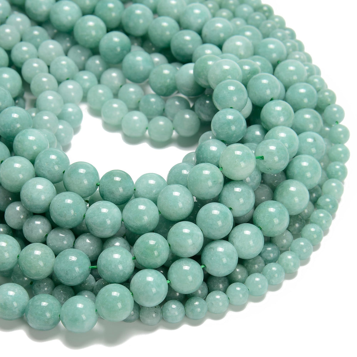 Land Long 120pcs(2 Strand/Set) 6mm Burmese Color Dyed Jade Beads with Energy Power, Smooth Round Healing Crystal Beads for Jewlery Bracelets Earrings Making DIY