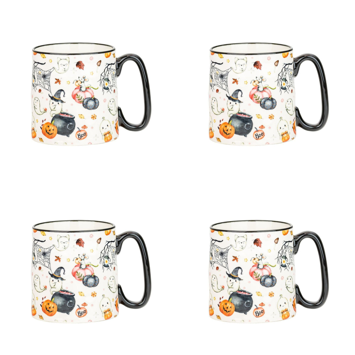 10 Strawberry Street Bella Witchy Ghosts, Set of 4