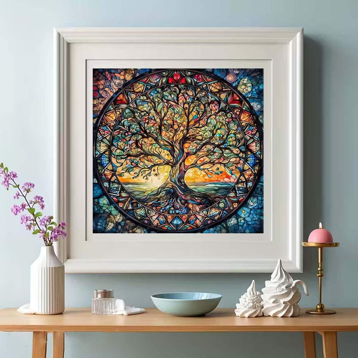 GEMOUJ Tree of Life Diamond Painting Kits for Adults,5D Diamond Art Kits for Adults Beginners,DIY Full Drill Round Paint by Diamonds Dot Art Paintings for Home Wall Decor 13.7 X 13.7 inch