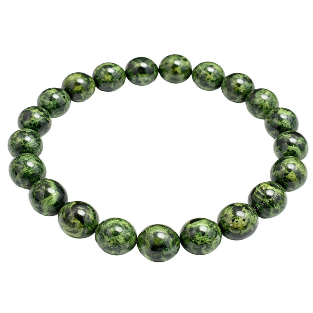 Amazing Gemstone Crystal Bracelet for Women Men's Gifts - Protection Healing Crystal Bracelet - 8mm Gemstone Beaded Stretchable Bracelet Pulseras Para Hombres Mujer Stocking Stuffers Mothers Day Gift (Kambaba Jasper)
