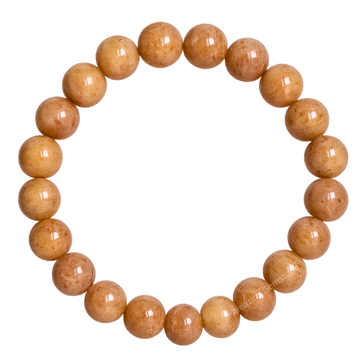 Amazing Gemstone Crystal Bracelet for Women Men's Gifts - Protection Healing Crystal Bracelet - 8mm Gemstone Beaded Stretchable Bracelet Pulseras Para Hombres Mujer Stocking Stuffers Mothers Day Gift (Peach Moonstone)