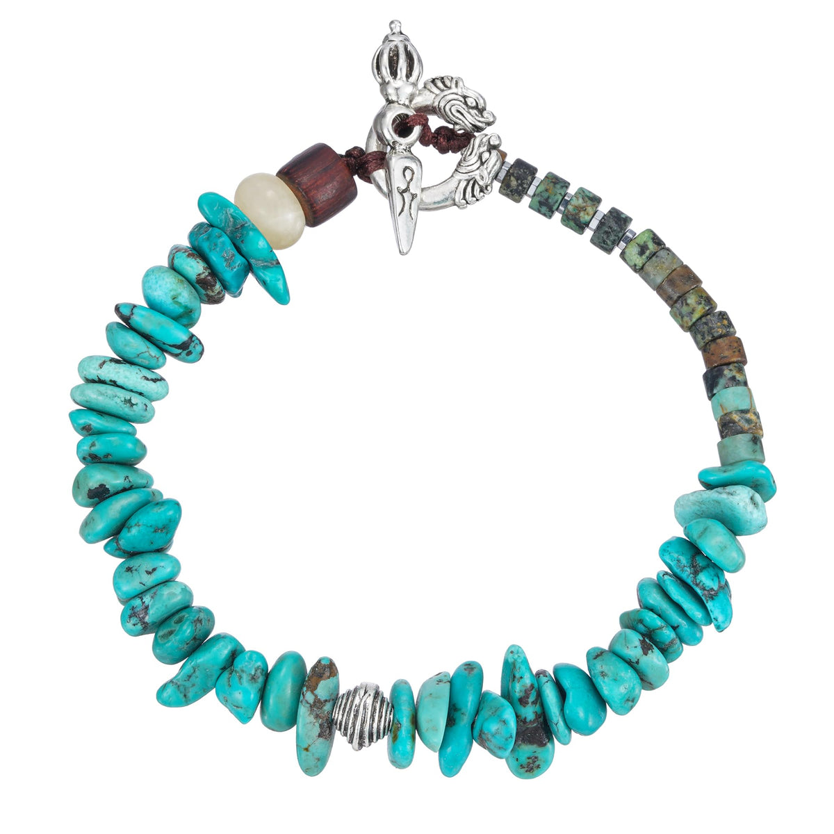 Plumiss Boho Turquoise Bead Bracelet for Women Natural Stone Beaded Bracelets Jewelry for Gift
