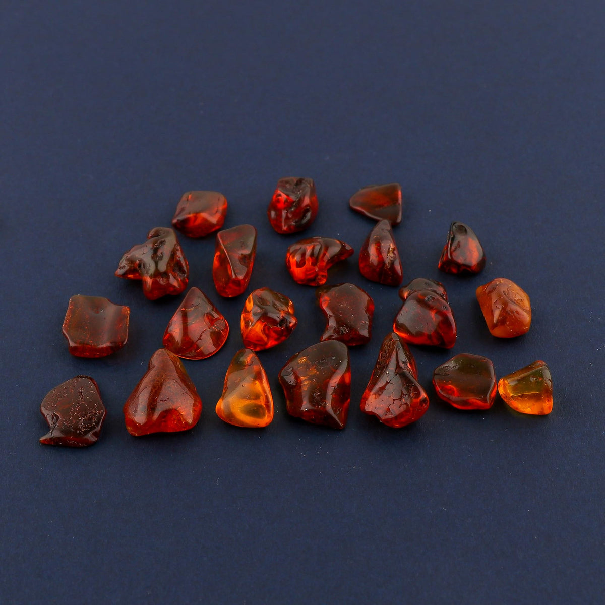 GEMKORA 5pcs, Natural Amber Polished Rough Gemstone, Raw Crystals, Amber Rock, Jewelry Making Supplies, Chakra Healing Crafts & DIY Stone [15-20 mm], AA+