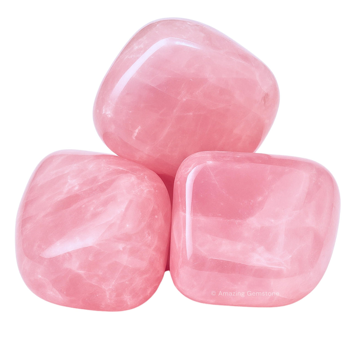 Amazing Gemstone Star Rose Quartz Crystals and Healing Stones Tumbled - 1 Oz Star Rose Quartz Stone, Natural Healing Stones for Energy Balance, Stress Relief - Polished Gems Rocks