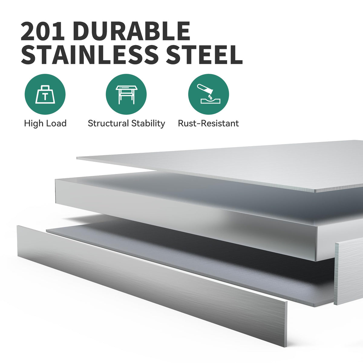 YITAHOME 72"x24" Stainless Steel Work Table with 3 Drawers & Upper Shelf, NSF-Certified Commercial Metal Table with 72"x12" Overshelf, Utility Prep Station