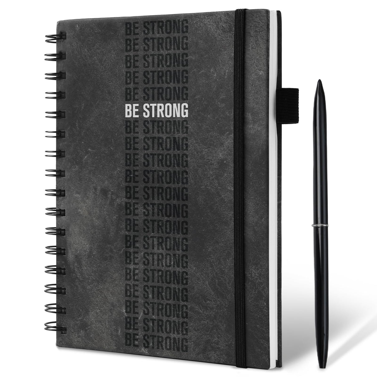 Workout Journal for Men & Women, Workout Planner with Monthly Calendar, ( 8.3" x 6") Grayish-black Texture Hardcover Workout Log Book Track Training, Diet, Progress, Achieve Wellness Goals, Perfect for Fitness Enthusiast