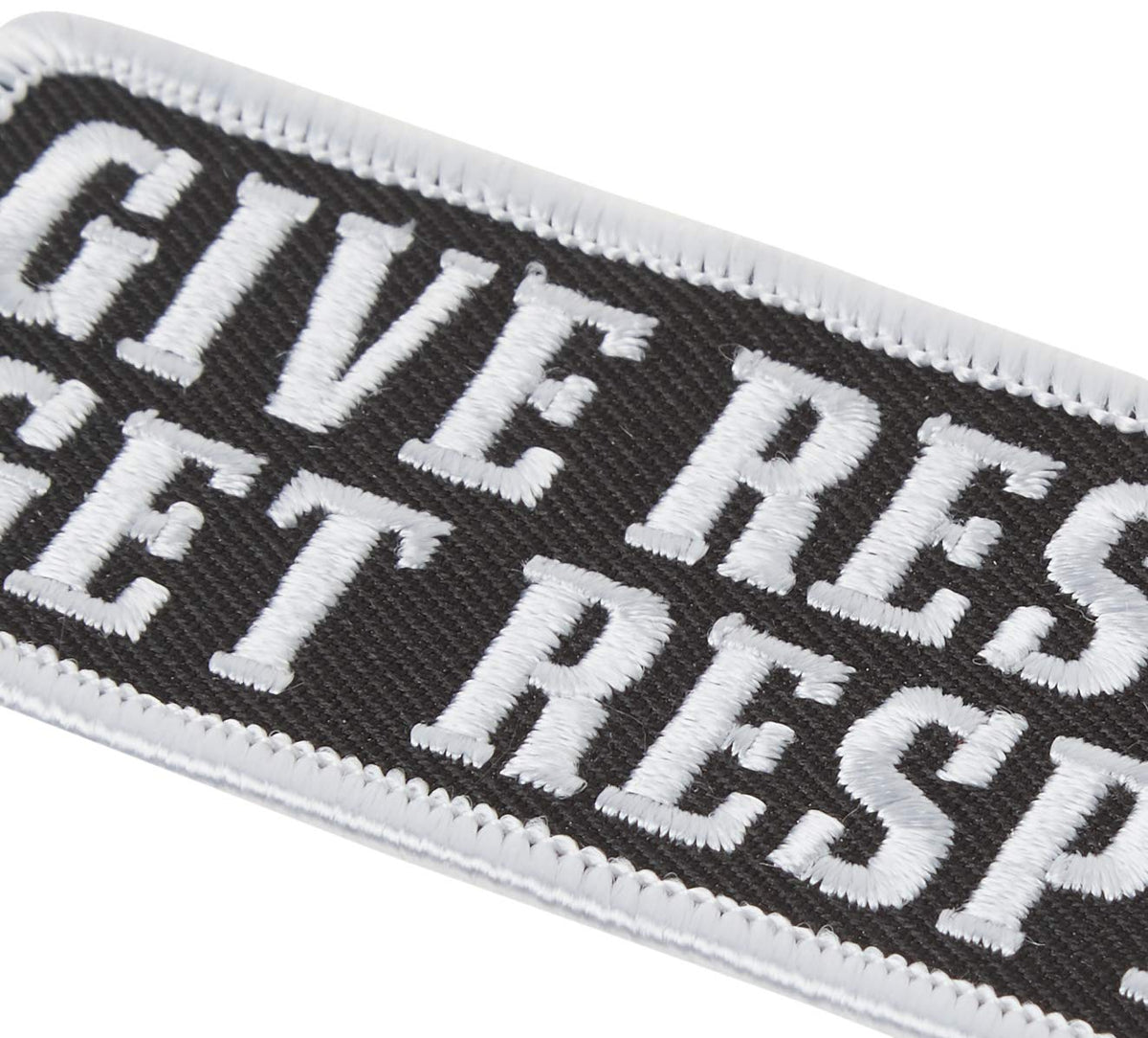 Hot Leathers - PPL9471 Give Respect Embroidered Patch (Multicolor, 4" x 2")