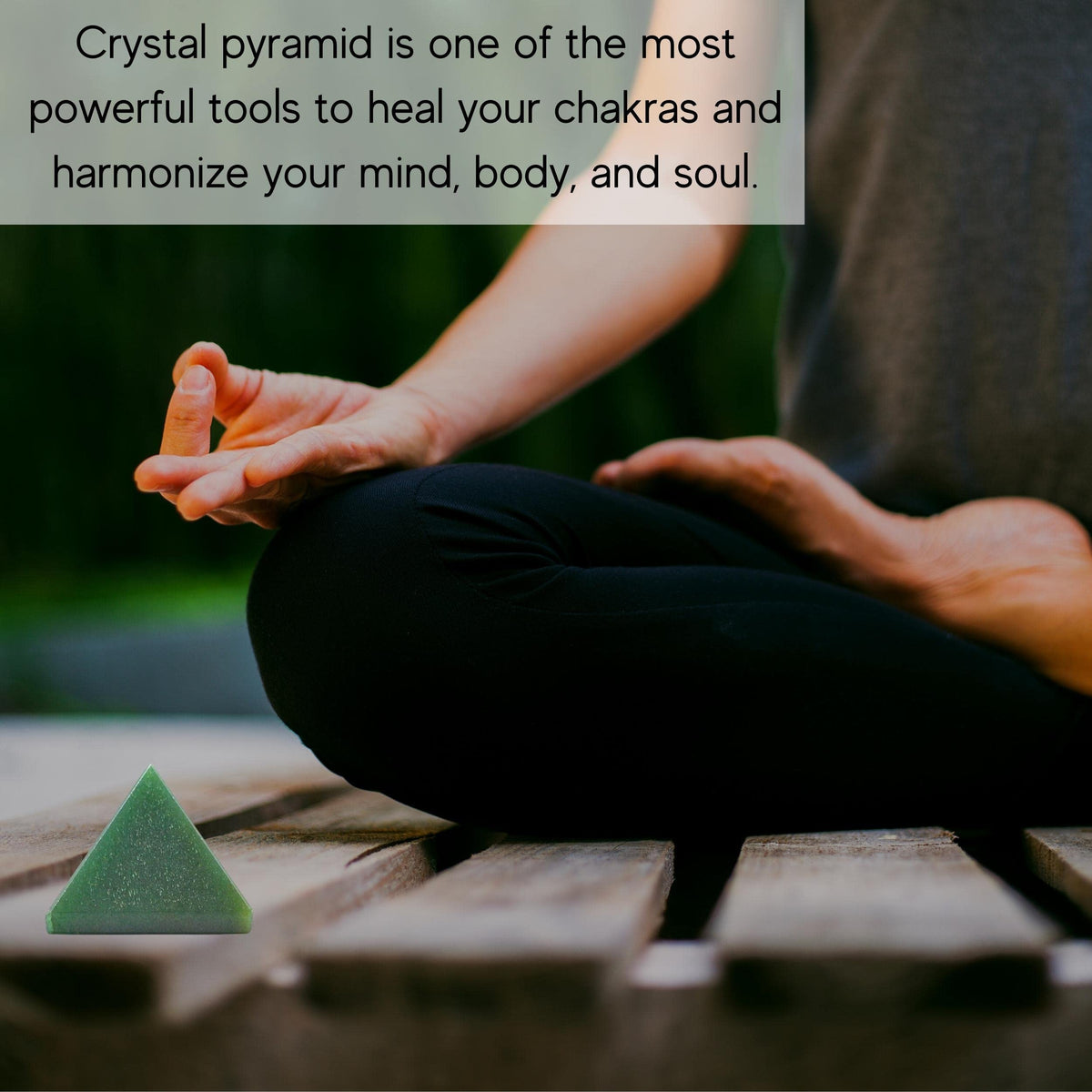 Amazing Gemstone Dark Green Aventurine Pyramid Crystal Healing Stones - 1" Great Pyramid Figurine of Natural Stone Pyramid for Meditation, Reiki, Chakra Balancing and Crystal Pyramids Grid
