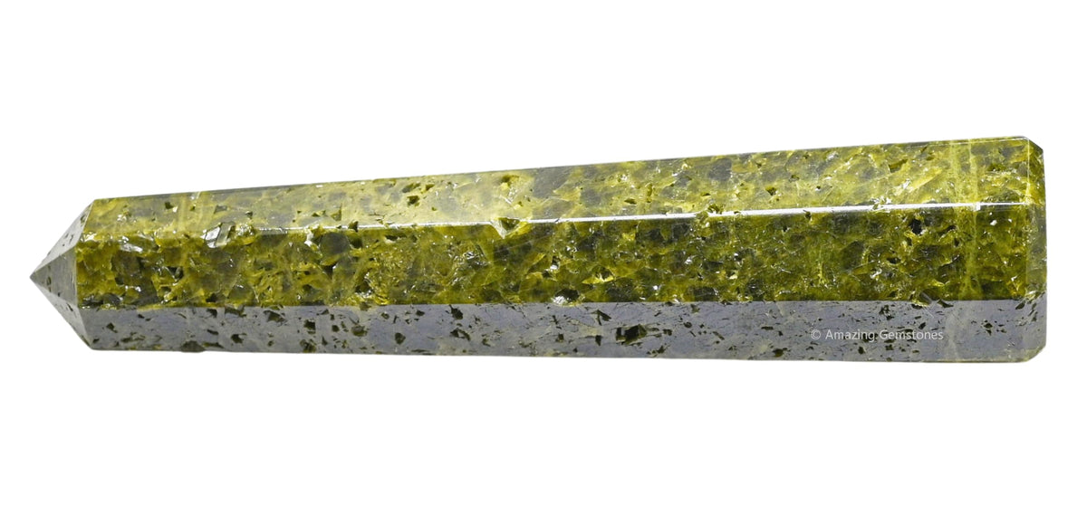 Amazing Gemstone Green Tourmaline in Matrix Crystal Towers - Natural Healing Crystal Point Obelisk for Reiki Healing and Crystal Grid (3" to 4" INCH)
