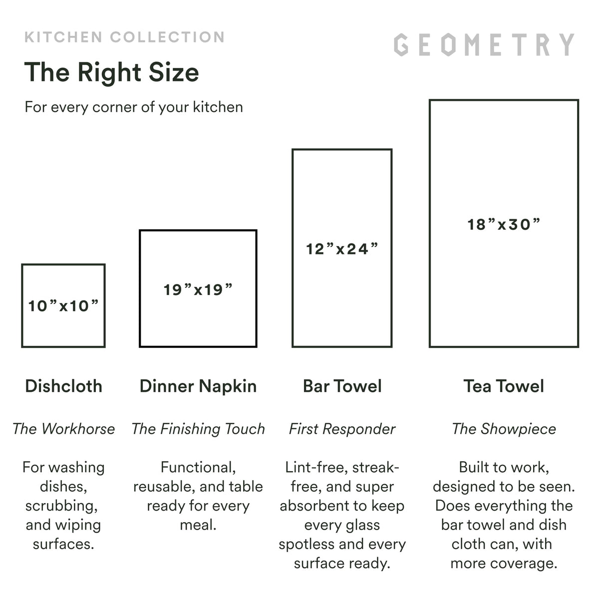 GEOMETRY Kitchen Dish Cloths - Spring & Summer Collection - Premium Dishcloths with Geoweave - Absorbent & Fast Drying Kitchen Towels - Soft Floral, 10" x 10" - 3-Pack