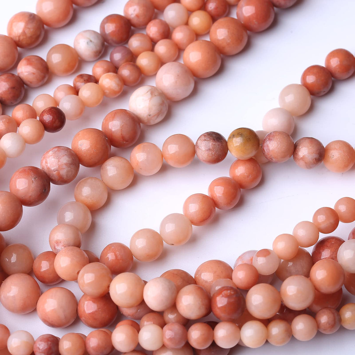 36PCS 10MM Natural Pink Aventurine Stone Beads Energy Healing Beads for DIY Jewelry Bracelet Necklace Making for Jewelry Making15Inch