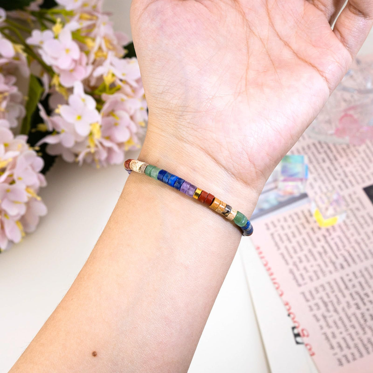 Aisity Bracelets for Women Crystals and Healing Stones Easter Mothers Day Birthday Gifts for Women Jewelry Chakra Bracelet Uniquue Gifts Anxiety 7 Chakras Healing Crystals Meditation Relax Anxiety