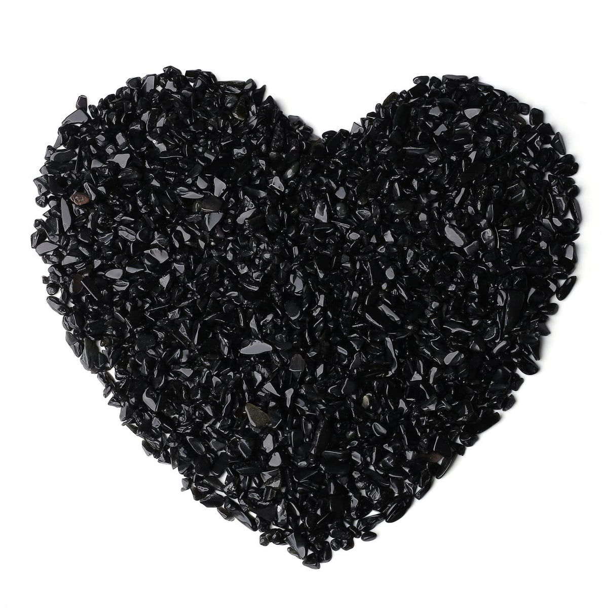 LAIDANLA Obsidian Crushed Stone Crystal Chips Bulk Natural Gemstones Healing Reiki Crystals Mini Quartz Vase Filler Aquarium Gravel 100g