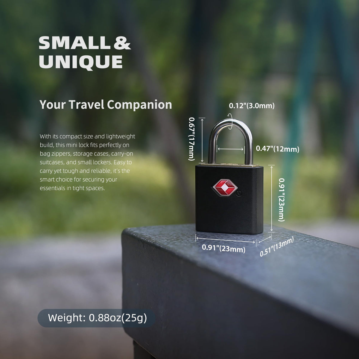 UP Security TSA Locks for Luggage with Keys, Travel Luggage Locks TSA Approved 4 Pack, Small Padlock with Key, Keyed Alike Mini Padlock for Suitcase, Backpack, Bag, Zipper, Case, Box, Small Locker