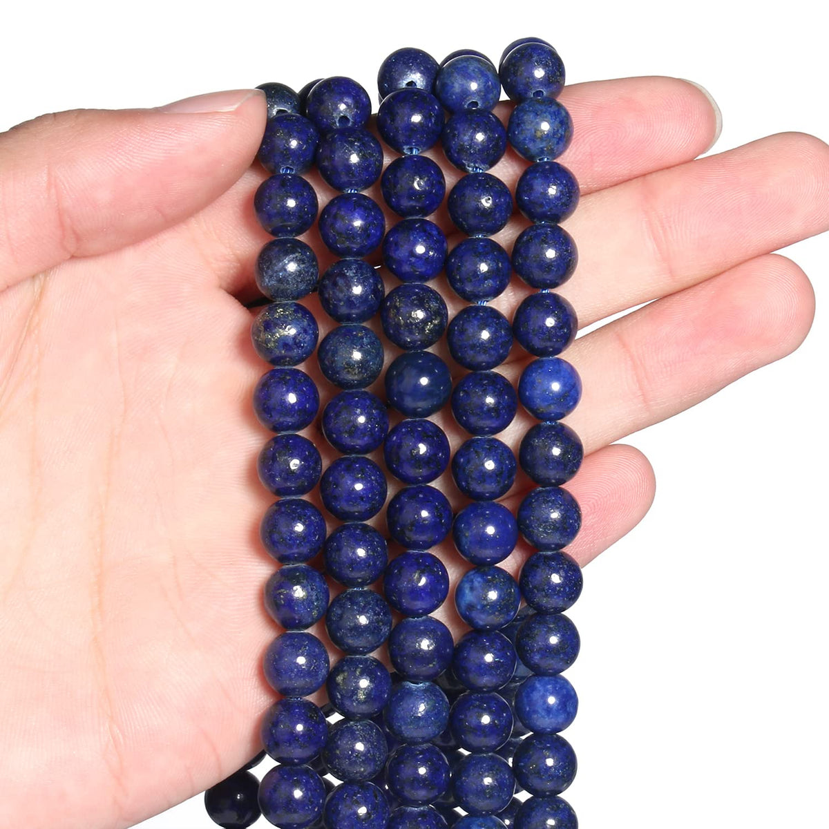6mm Lapis Lazuli Natural Stone Beads Round Loose Beads for Jewelry Making Yochus DIY Beads Bracelet Necklace