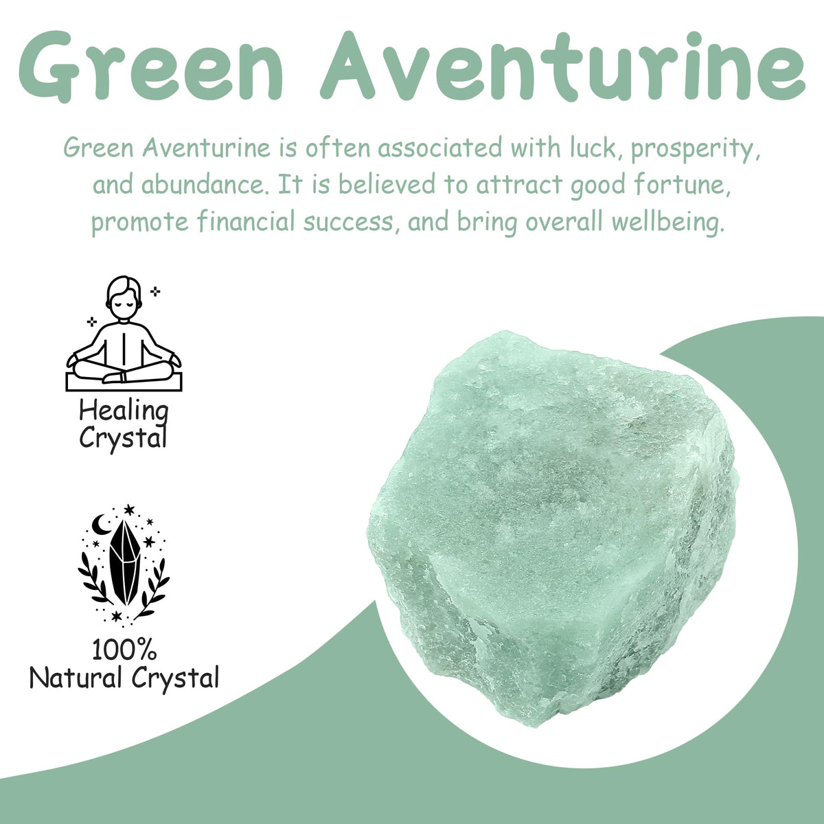QINJIEJIE 1.8-2.2'' Green Aventurine 2PCS Natural Rough Healing Crystal Rocks Bulk Large Crystal Rocks Stones for Tumbling Cabbing Polishing Fountain Rocks DIY Decoration Handmade Gifts