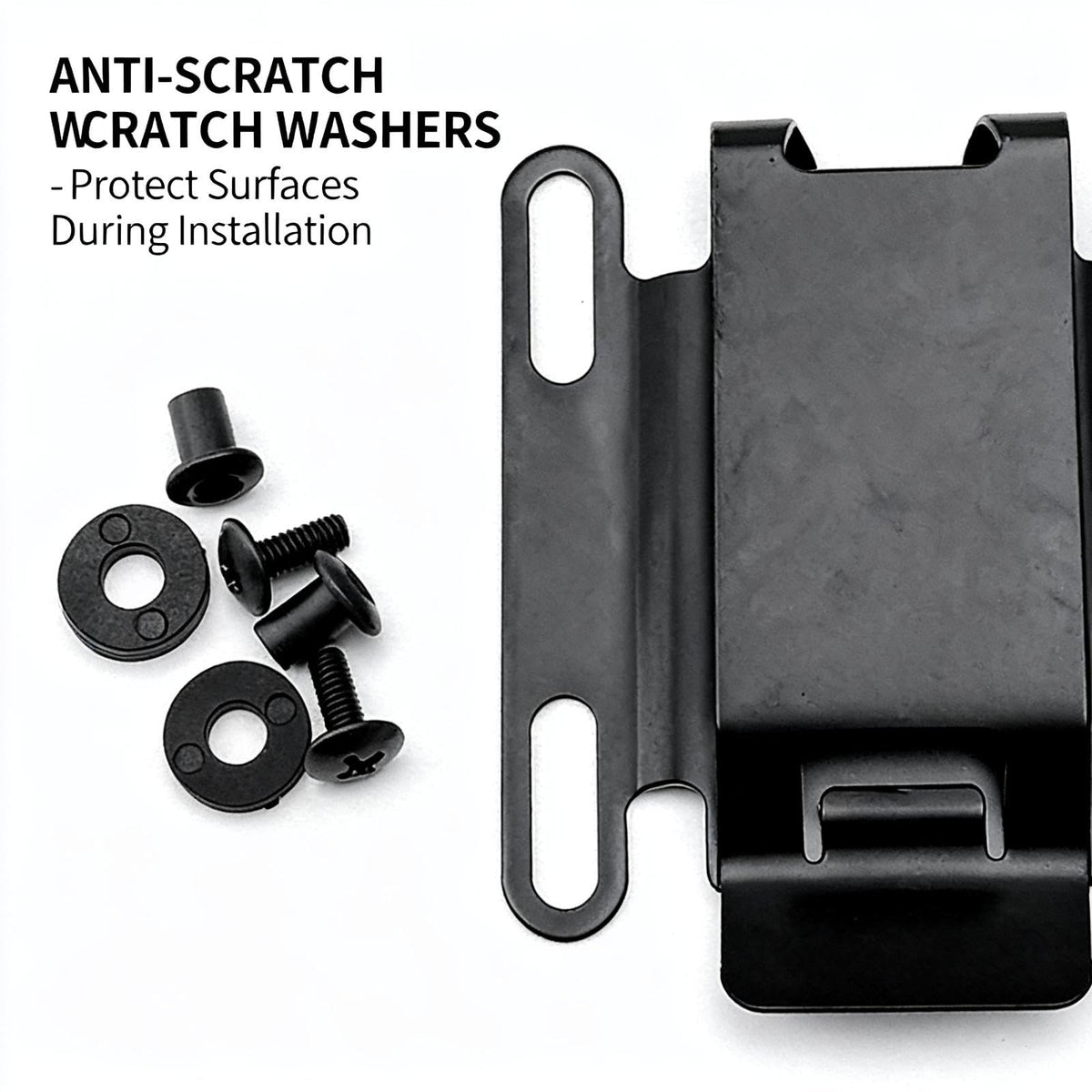 FJYXCHENXM 2 Pairs Stainless Steel Kydex K Sheath Clip, Universal Knife Scabbard Waist Clip – Ideal for Securing Knife Sheaths on Belts During Outdoor Camping, Hiking & Daily Carry