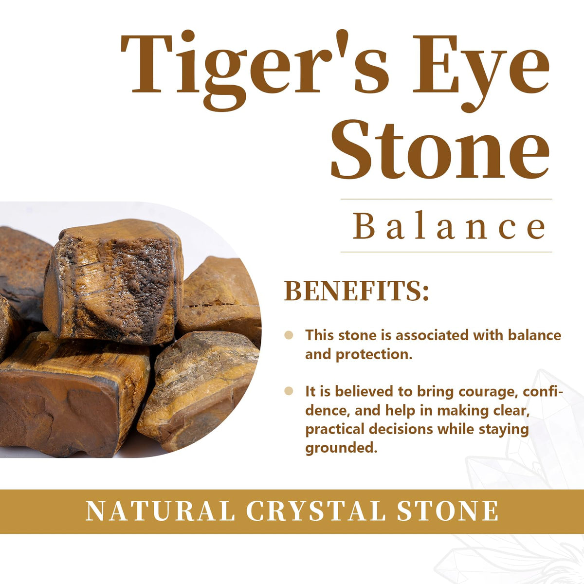 rockcloud Healing Crystal Tiger's Eye Heart Love Carved Palm Worry Stone Chakra Reiki Balancing(Pack of 2)