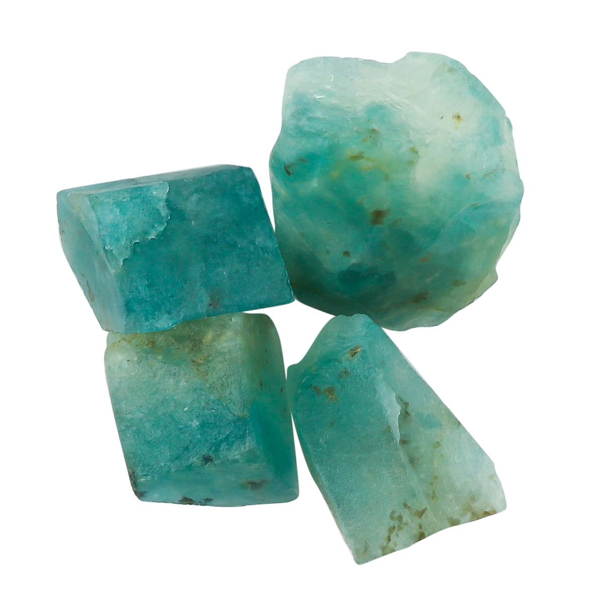 CRYSTALIS 4pcs Natural Big Grandidierite Loose Gemstone Wholesale Bulk Rough Jewelry Making Supply, Chakra & Healing Raw Stones, Wire Wrapping, DIY, Gem Collection [10-15mm]