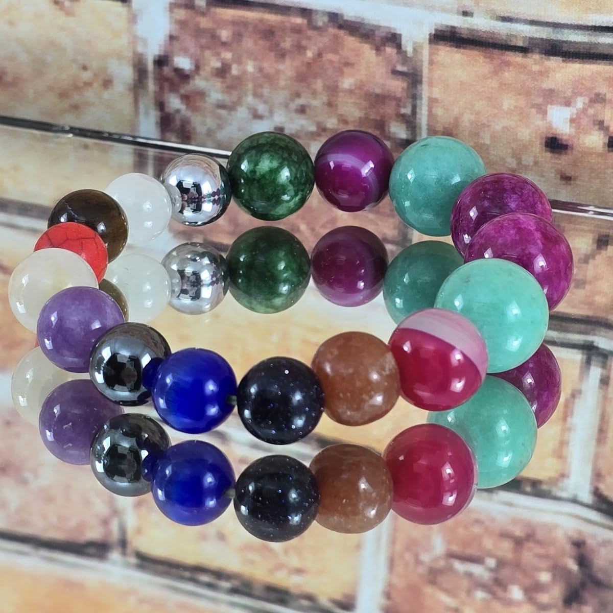 Powerful Energy Healing Bracelet – 17 Natural Stones for Protection, Wealth, Focus & Chakra Alignment – Handmade Spiritual Jewelry Gift for Men & Women.