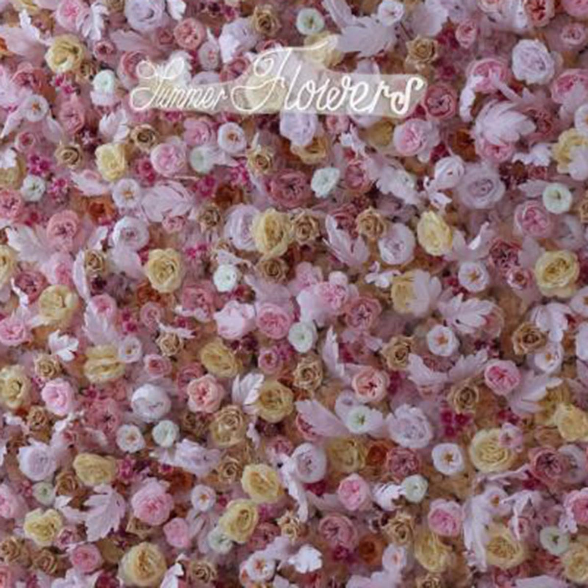 UYCVT Handmade Yellow Pink Rose Flowers Wall Large Artificial Flower Wall Backdrop Panels, Rose Wedding Backdrop 3D Floral Wall Fabric Flower Wall for Party Baby Shower Bridal -3m*3m/10 * 10FT