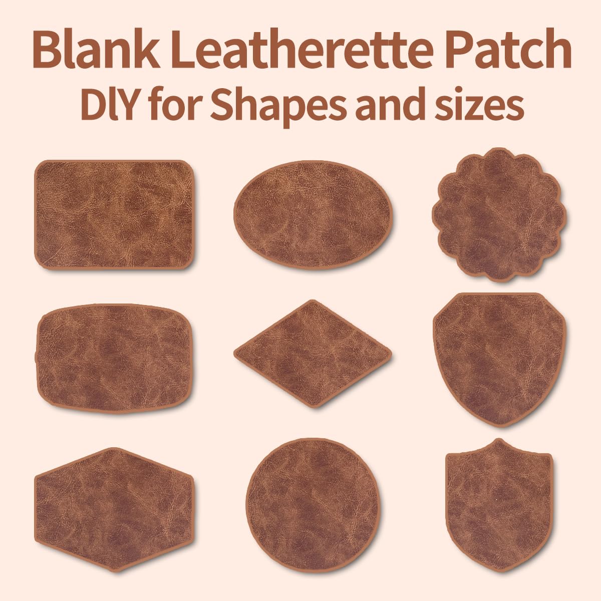 5 Large Pieces of Laserable Leatherette Sheet, 12.6×10.2 Inch Faux Leather for Laser Engraving Patches,Blank Iron on Patches with Heat Press Adhesive(Dark Brown)