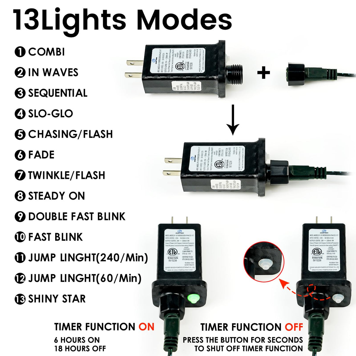 Connectable 240LED 88Ft 13Modes Christmas Lights Outdoor Indoor | Extendable Green Wire Christmas String Lights with Timer | Twinkle Fairy Light Plug in for Xmas Tree Garden Decor Party (Cool White)