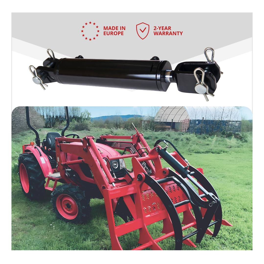 Magister Hydraulics Double Acting Hydraulic Cylinder - AG Clevis Hydraulic Cylinder 2500 PSI tie-Rod Alternative 3" bore 12" Stroke (3x12)