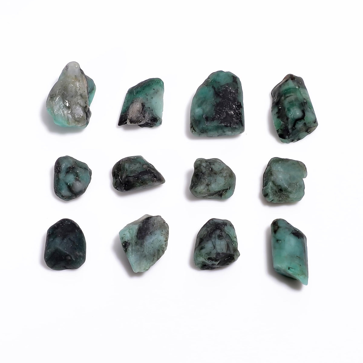 GEMKORA 100 carats Raw Green Emerald Stone Lot, Rough Gemstone, Natural Crystals, Chakra Crystals, Healing Stones, Wholesale Pack, Jewelry Making Supply, Supply, (6 to 8pcs)