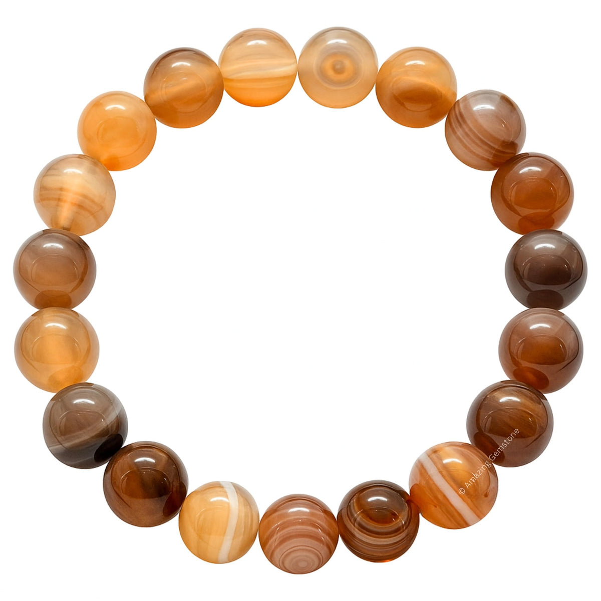 Amazing Gemstone Crystal Bracelet for Women Men's Gifts - Protection Healing Crystal Bracelet - 8mm Gemstone Beaded Stretchable Bracelet Pulseras Para Hombres Mujer Stocking Stuffers Mothers Day Gift (Botswana Agate)