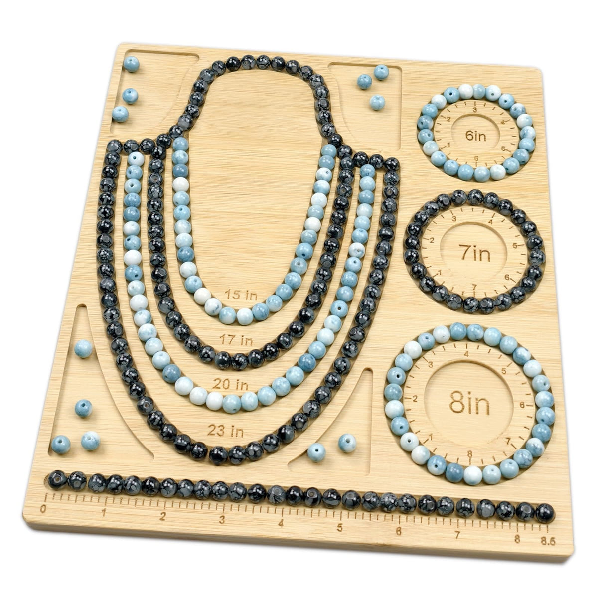 Petoysoso Bead Boards for Jewelry Making, Bamboo Beading Board for Necklace & Bracelet, Jewelry Making Supplies,Beading Supplies
