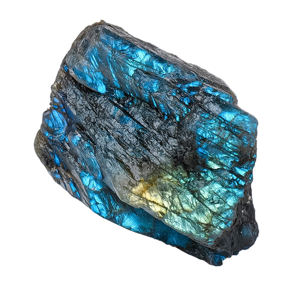 Apengshi 1.2-2'' Labradorite Raw Stone Natural Crystal Healing Crystal and Stone Rough Rocks for Fountain Home Garden Decor Meditation