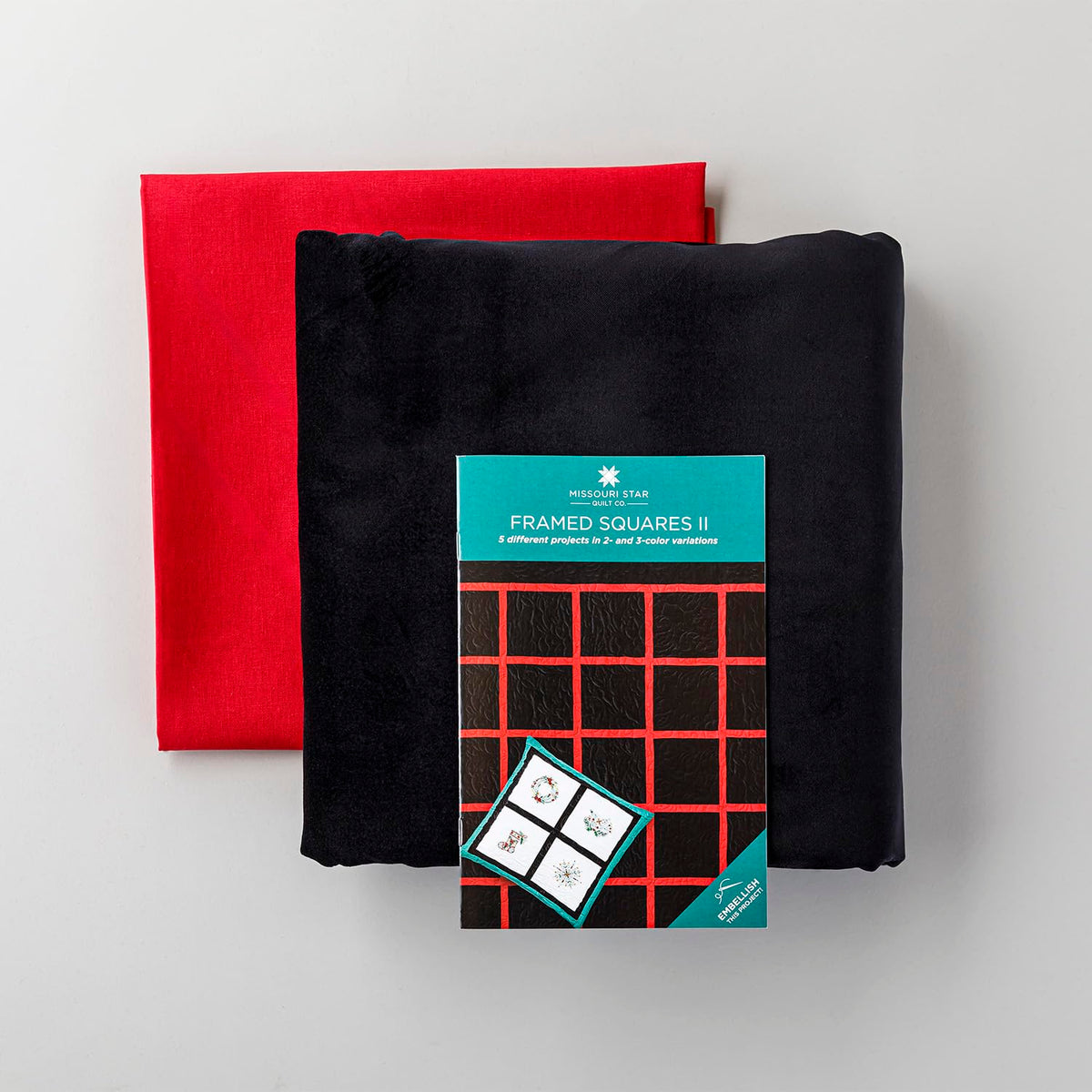 Missouri Star Framed Squares Specialty Black Fabric Kit – Precut Quilting Fabric for Patchwork, Sewing & Quilt Projects